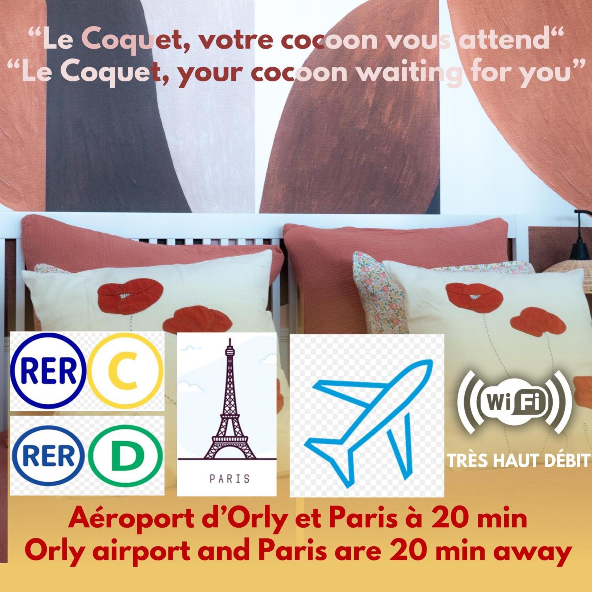 Апартаменты Le Coquet A 20Min De Paris Et De L'Aeroport D'Orly Жювизи-сюр-Орж Экстерьер фото